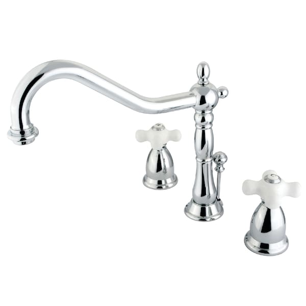 8" Widespread Bathroom Faucet, Chrome